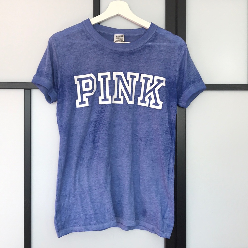 Blue T-shirt from Pink. Size small.